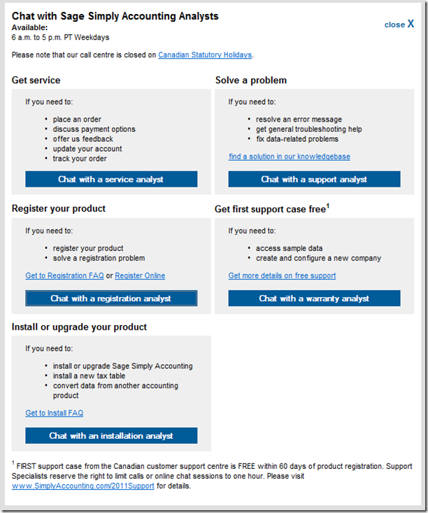 MPECS Inc. Blog Sage Simply Accounting Support Chat Links